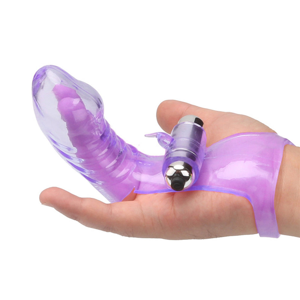 Finger Vibrator Vagina Clitoris Stimulator Massager Tongue Female Adult Sex Toys