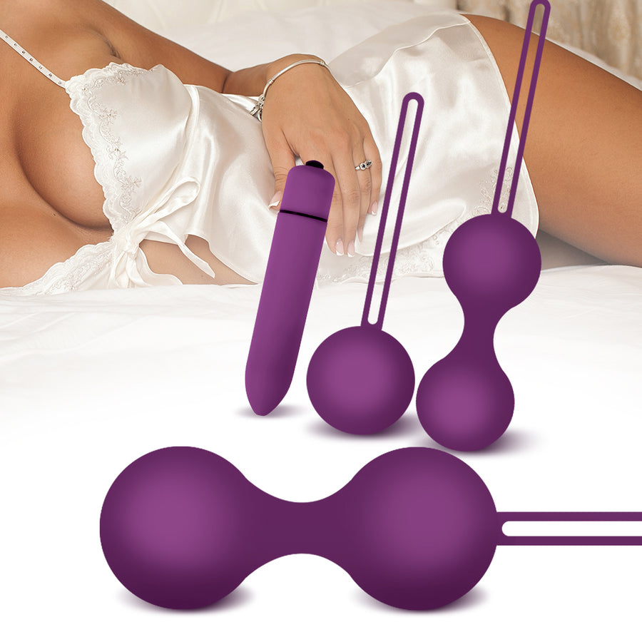 Urway Vibrator 4 Pcs Kegel Love Balls Ben Wa Exercise Massager Floor Sex Toys