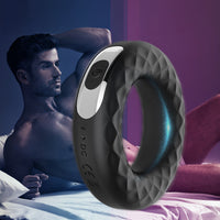 Urway Cock Ring Vibrator Beaded Delay Penis Adult Enhancement Men Sex Toy