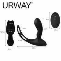 Urway Vibrator Dildo Masturbator Unisex Heating Wireless Control Adults Sex Toy