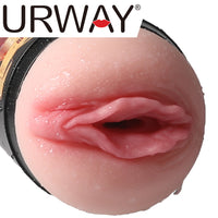 Urway Masturbator Masturbation Cup Adult Stroker Male Realistic Soft Sex Toy