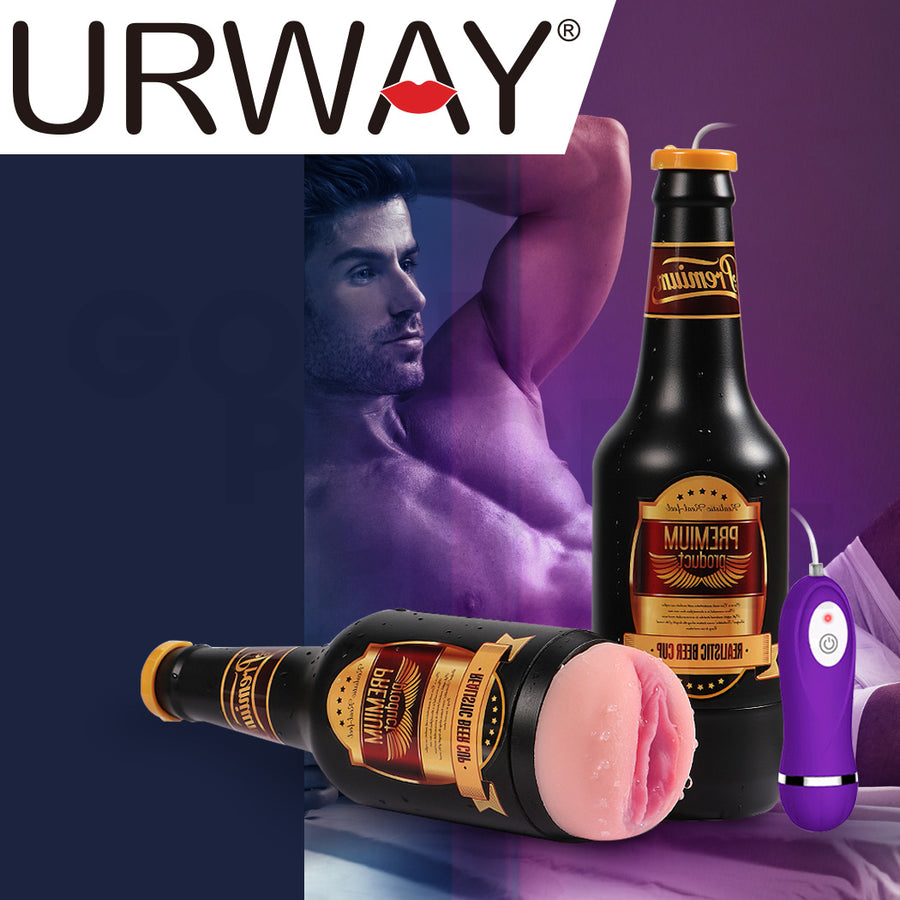 Urway Masturbator Masturbation Cup Vibrating Adult Automatic Male Sex Toy