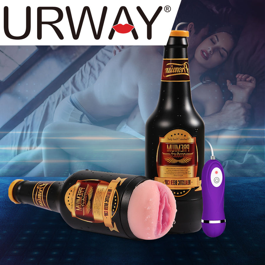 Urway Masturbator Masturbation Cup Vibrating Adult Automatic Male Sex Toy